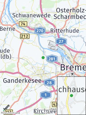 Here Map of Deichhausen / Sandhausen