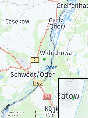 Here Map of Gatow bei Angermünde