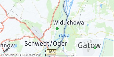 Google Map of Gatow bei Angermünde