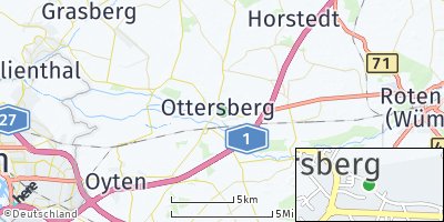 Google Map of Ottersberg bei Bremen