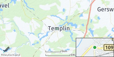 Google Map of Templin