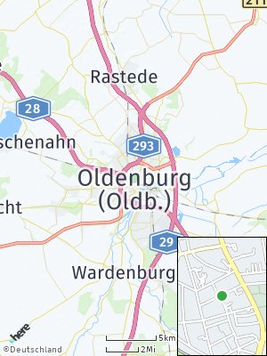 Here Map of Oldenburg in Oldenburg