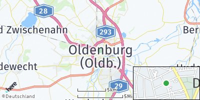 Google Map of Oldenburg in Oldenburg