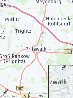 Here Map of Pritzwalk