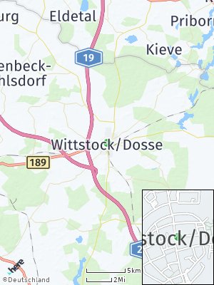 Here Map of Wittstock / Dosse