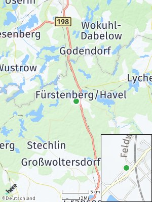Here Map of Fürstenberg / Havel