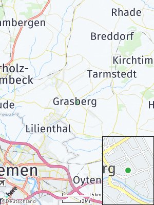 Here Map of Grasberg bei Bremen