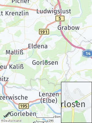 Here Map of Gorlosen