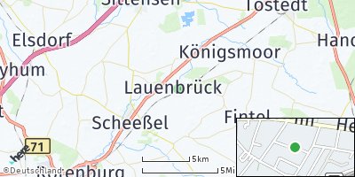 Google Map of Lauenbrück