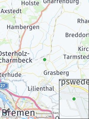 Here Map of Worpswede