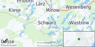 Google Map of Schwarz bei Neustrelitz