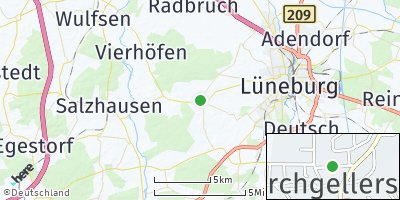 Google Map of Kirchgellersen