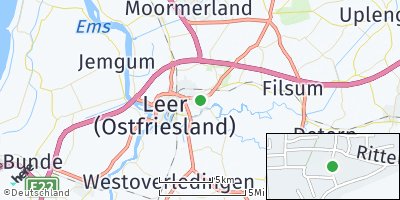 Google Map of Loga über Leer