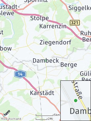 Here Map of Dambeck bei Perleberg