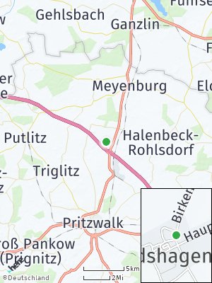 Here Map of Gerdshagen bei Pritzwalk