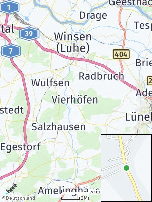Here Map of Vierhöfen bei Winsen