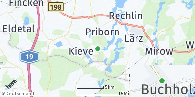 Google Map of Buchholz bei Röbel