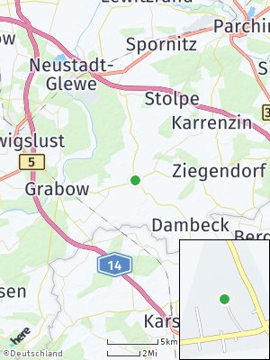 Here Map of Zierzow bei Ludwigslust