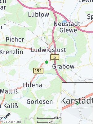 Here Map of Karstädt bei Ludwigslust