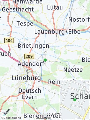 Here Map of Scharnebeck bei Lüneburg