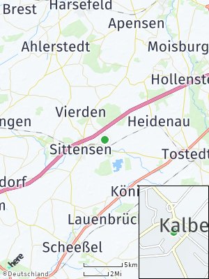 Here Map of Kalbe bei Sittensen