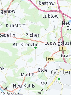 Here Map of Göhlen bei Ludwigslust