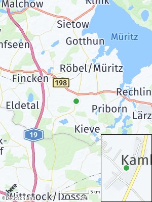 Here Map of Kambs bei Röbel