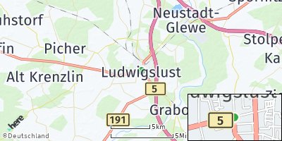 Google Map of Ludwigslust