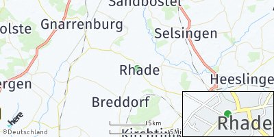 Google Map of Rhade bei Zeven