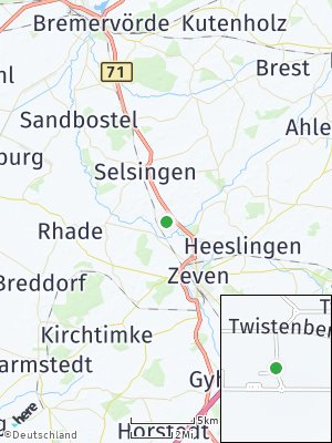 Here Map of Seedorf bei Zeven