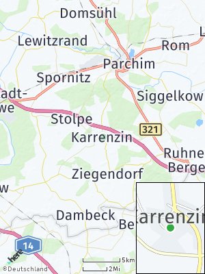 Here Map of Karrenzin