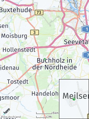 Here Map of Meilsen in der Nordheide