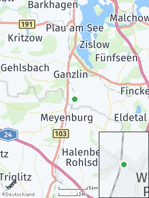 Here Map of Wendisch Priborn