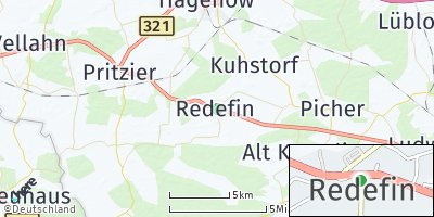 Google Map of Redefin