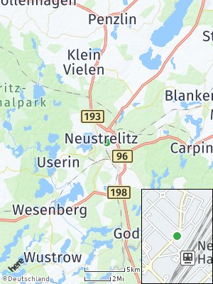 Here Map of Neustrelitz