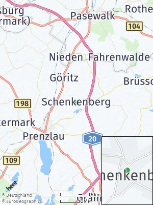 Here Map of Schenkenberg bei Prenzlau