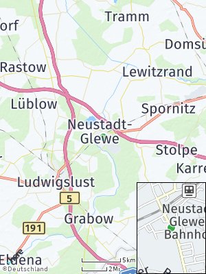 Here Map of Neustadt-Glewe