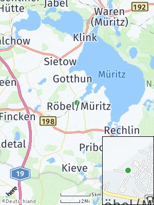 Here Map of Röbel / Müritz