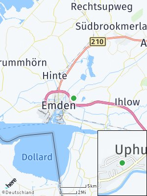 Here Map of Uphusen / Marienwehr