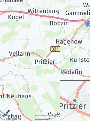 Here Map of Pritzier bei Hagenow