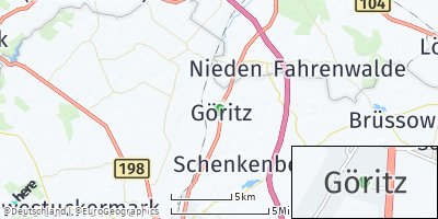 Google Map of Göritz bei Prenzlau