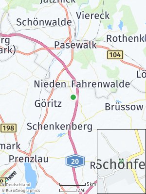 Here Map of Schönfeld bei Prenzlau