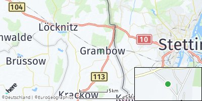 Google Map of Grambow bei Pasewalk