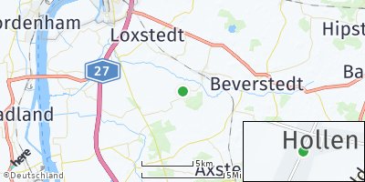 Google Map of Hollen bei Bremerhaven