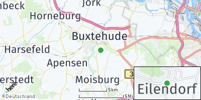 Google Map of Eilendorf bei Buxtehude