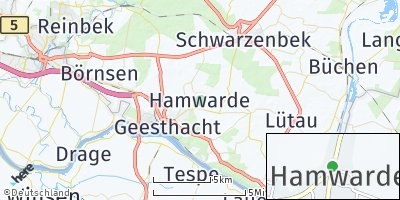 Google Map of Hamwarde
