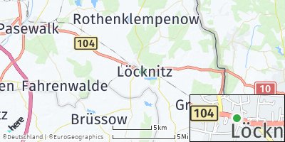 Google Map of Löcknitz