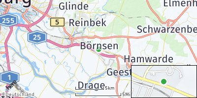 Google Map of Börnsen