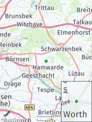 Here Map of Worth bei Geesthacht
