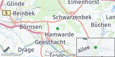 Google Map of Worth bei Geesthacht